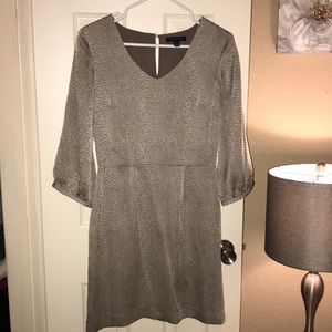 Women Banana Republic gray snake print dress